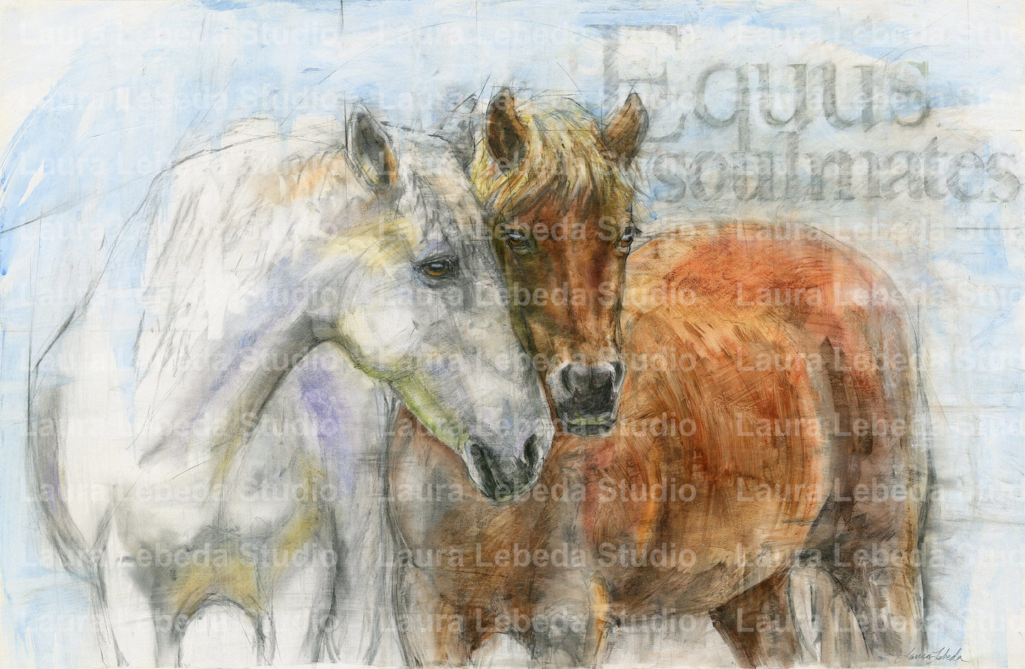 "Equus - Soulmates" Horses, Giclée Print